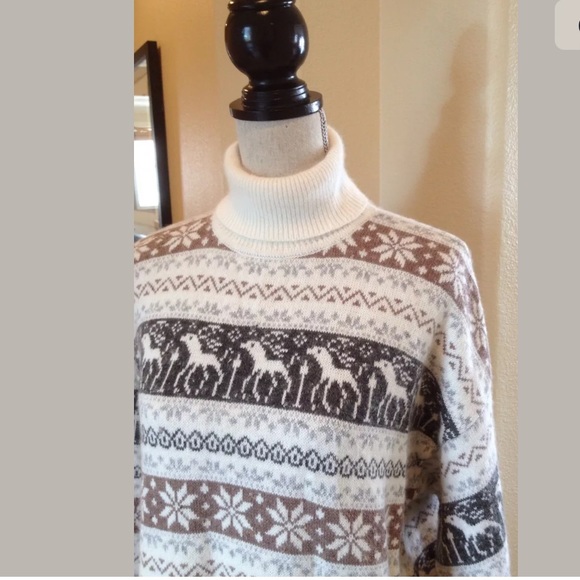 MAGLIA DONNA Handmade Angora Sweater Dress Holidays Winter M Italy - Picture 8 of 9